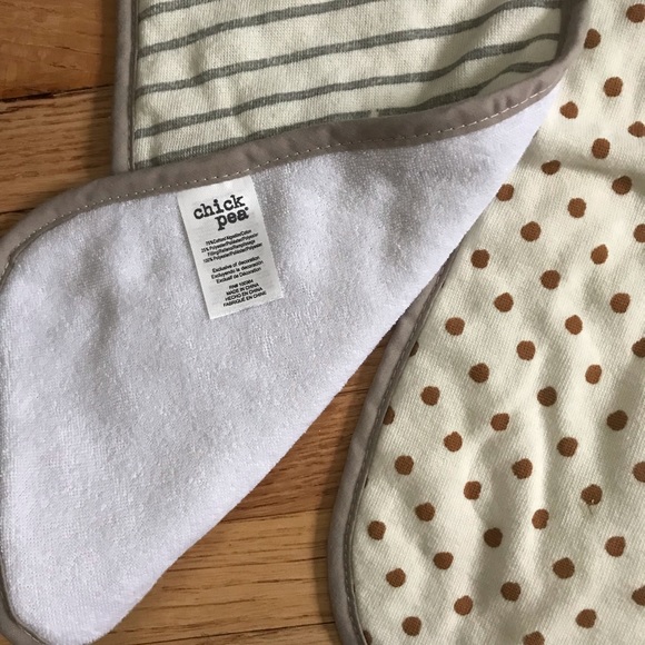 3 pack cotton burp cloths - Picture 2 of 4